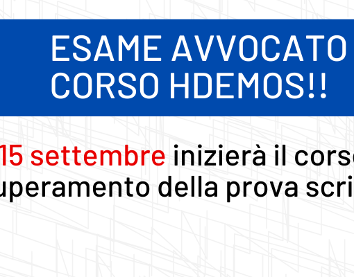 Esame avvocato 2023- preparazione - corso Hdemos - elaborato - traccia